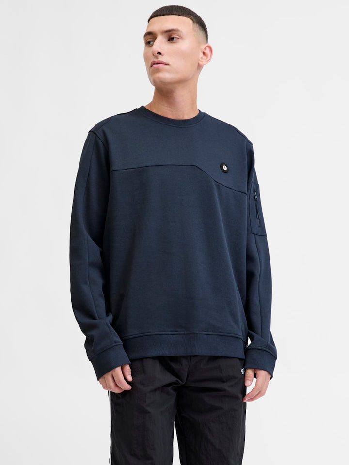 Jcojoe Sweat Crew Neck Smu - Navy