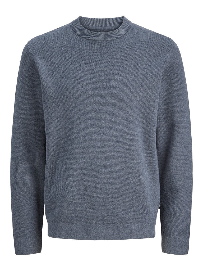Jprblamilano Stitch Knit Crew Neck Sn - Navy
