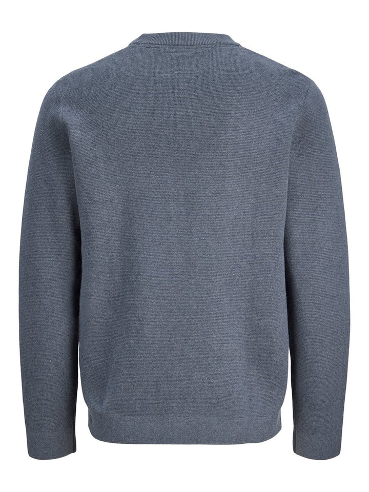 Jprblamilano Stitch Knit Crew Neck Sn - Navy