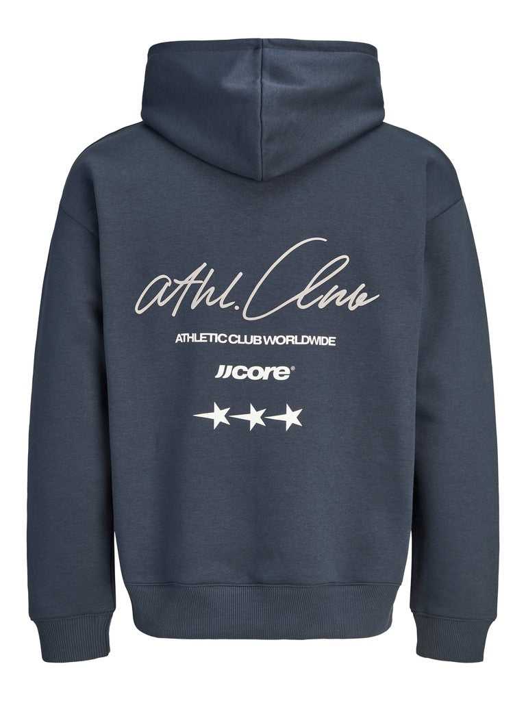 Jcoclub Back Script Print Sweat Hood Sn - Navy