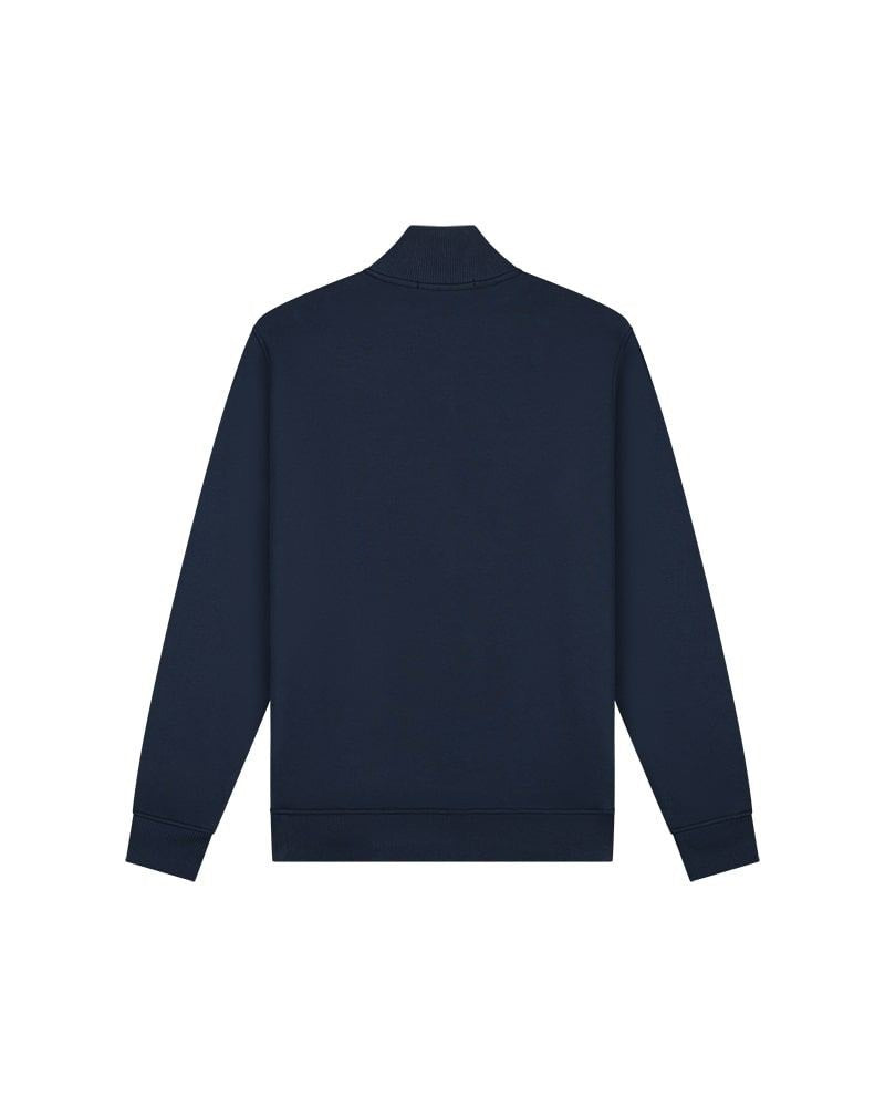 Cargo Quater Zip Sweater - Navy