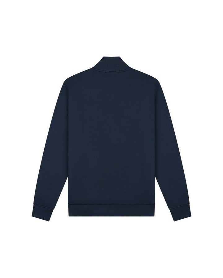 Cargo Quater Zip Sweater - Navy