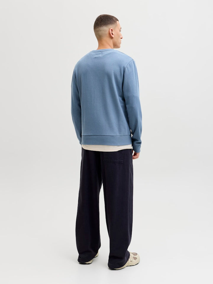 Jjelogo Sweat Crew Neck - Blauw Melee