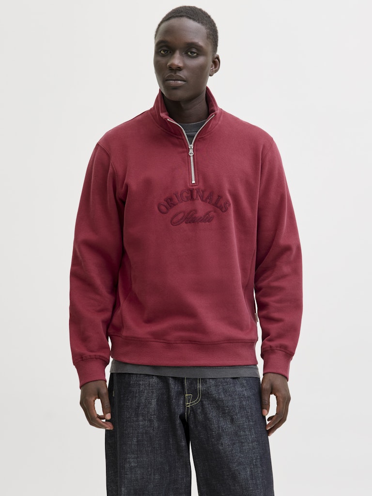 Jorbleecker Branding Sweat High Neck Bf - Steenrood
