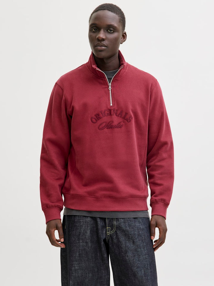 Jorbleecker Branding Sweat High Neck Bf - Steenrood