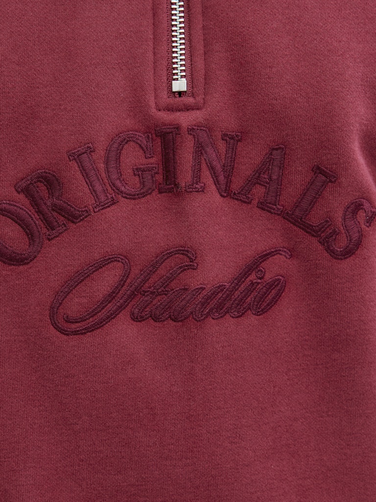 Jorbleecker Branding Sweat High Neck Bf - Steenrood