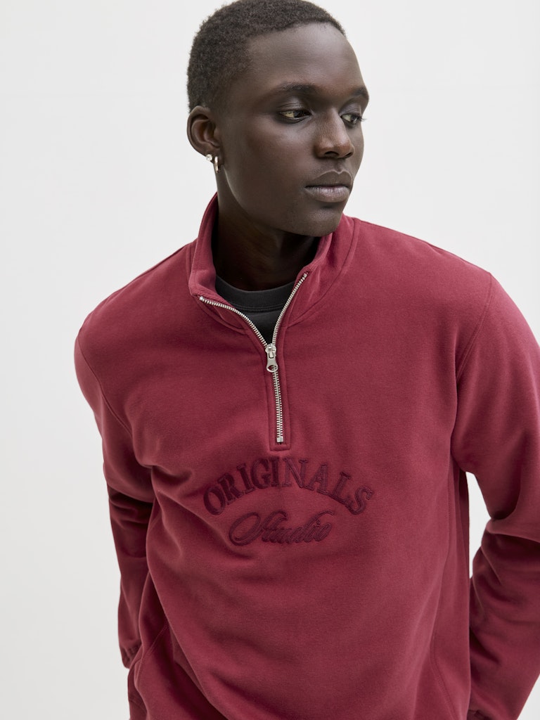 Jorbleecker Branding Sweat High Neck Bf - Steenrood
