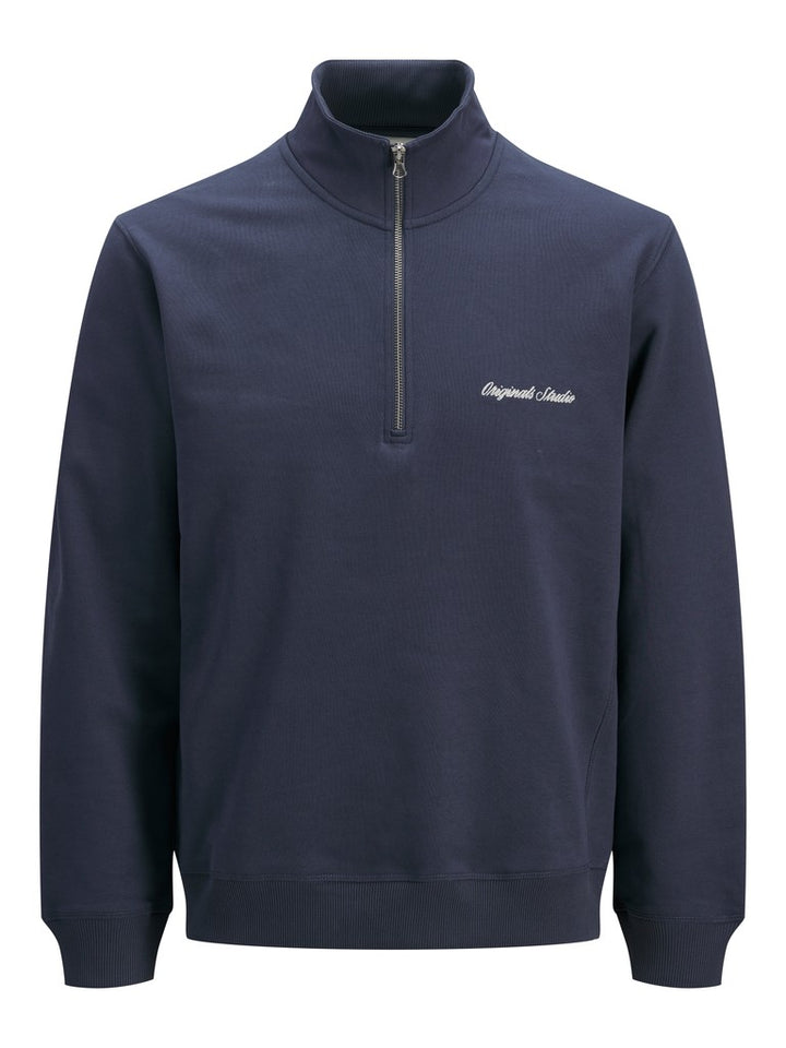 Jornorrebro Emb Sweat High Neck Noos - Rafblauw