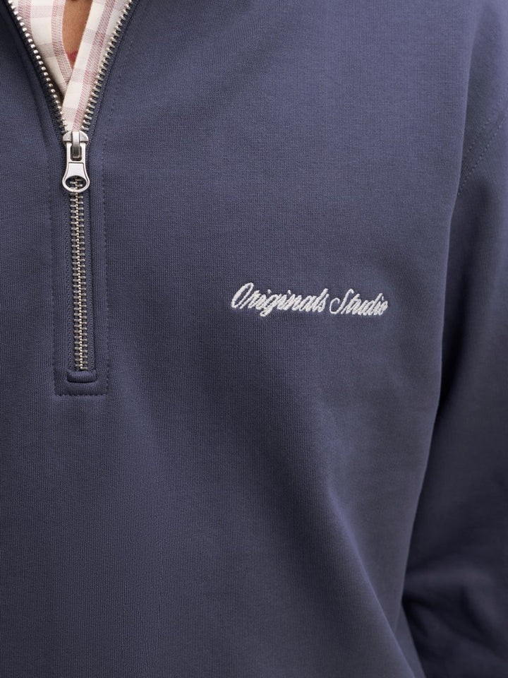 Jornorrebro Emb Sweat High Neck Noos - Rafblauw