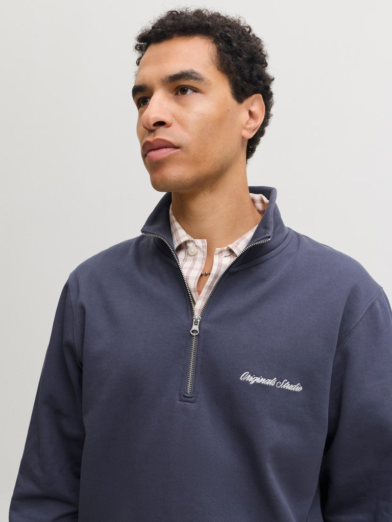 Jornorrebro Emb Sweat High Neck Noos - Rafblauw