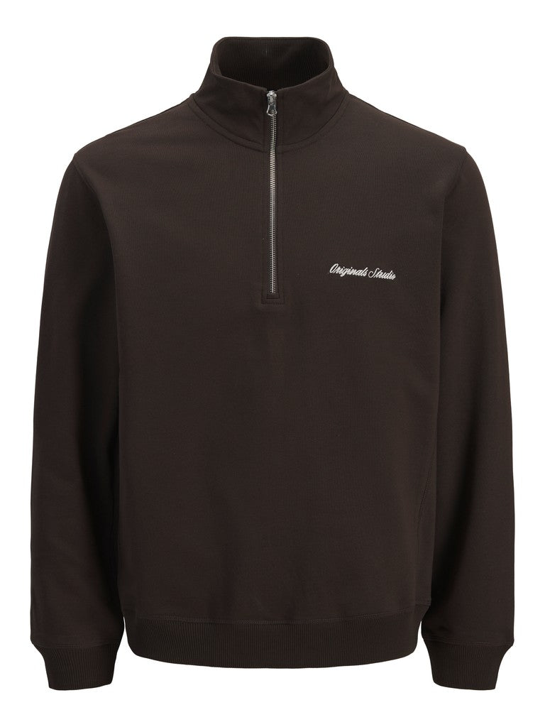 Jornorrebro Emb Sweat High Neck Noos - Bruin
