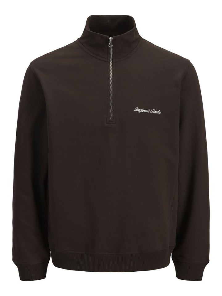 Jornorrebro Emb Sweat High Neck Noos - Bruin