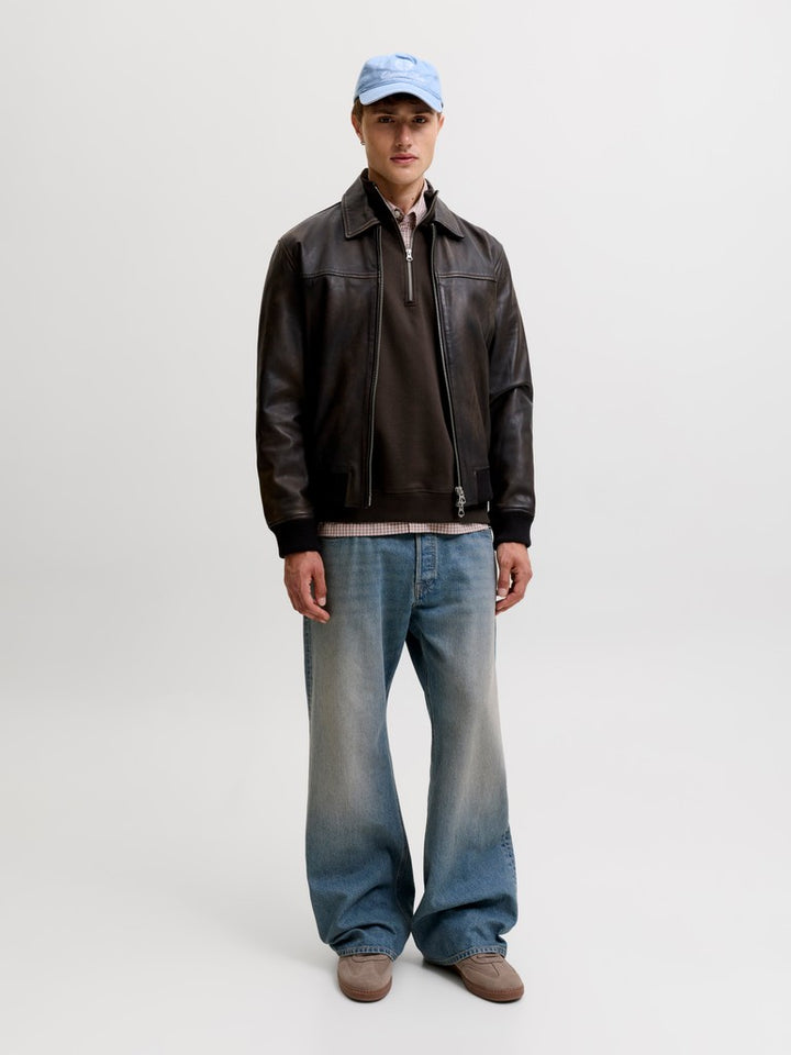 Jornorrebro Emb Sweat High Neck Noos - Bruin
