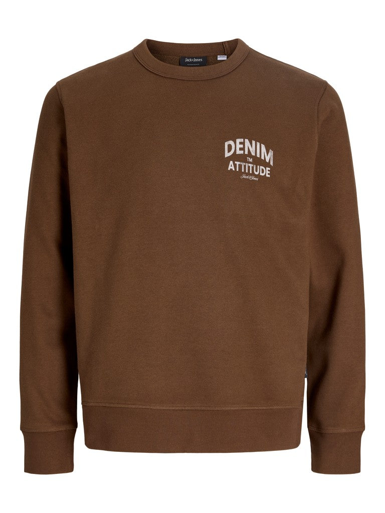 Jjedover Graphic Sweat Crew - Bruin