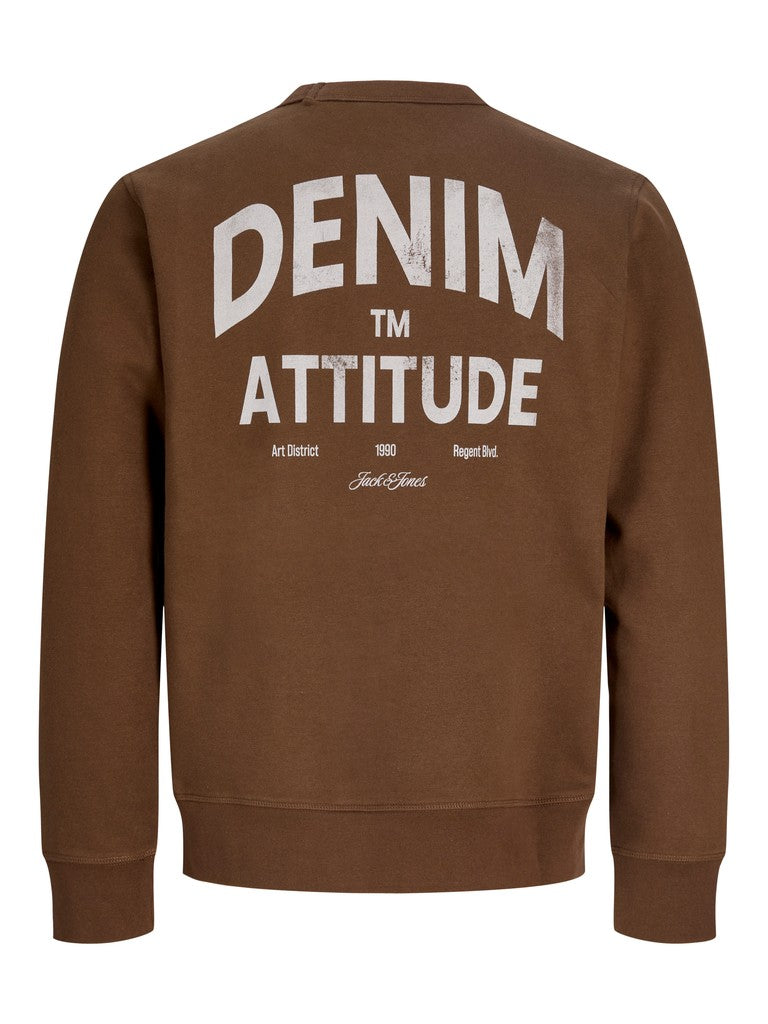 Jjedover Graphic Sweat Crew - Bruin