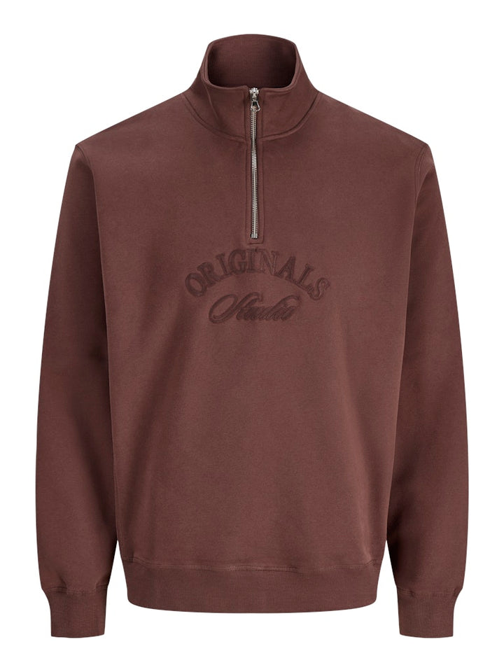 Jorbleecker Branding Sweat High Neck Bf - Cognac