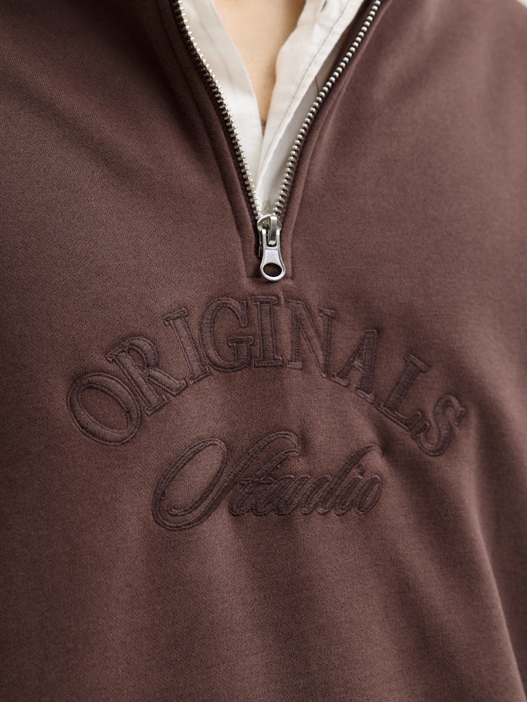 Jorbleecker Branding Sweat High Neck Bf - Cognac