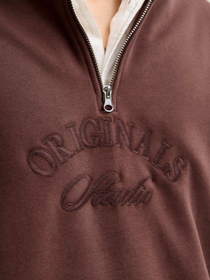 Jorbleecker Branding Sweat High Neck Bf - Cognac