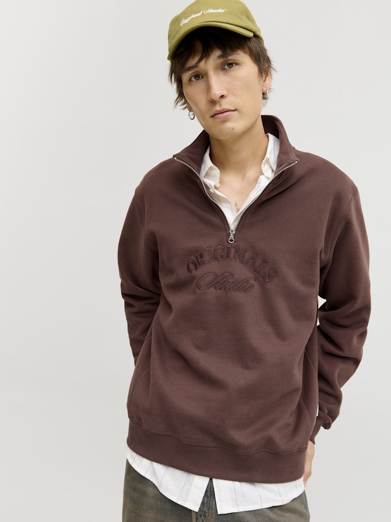Jorbleecker Branding Sweat High Neck Bf - Cognac