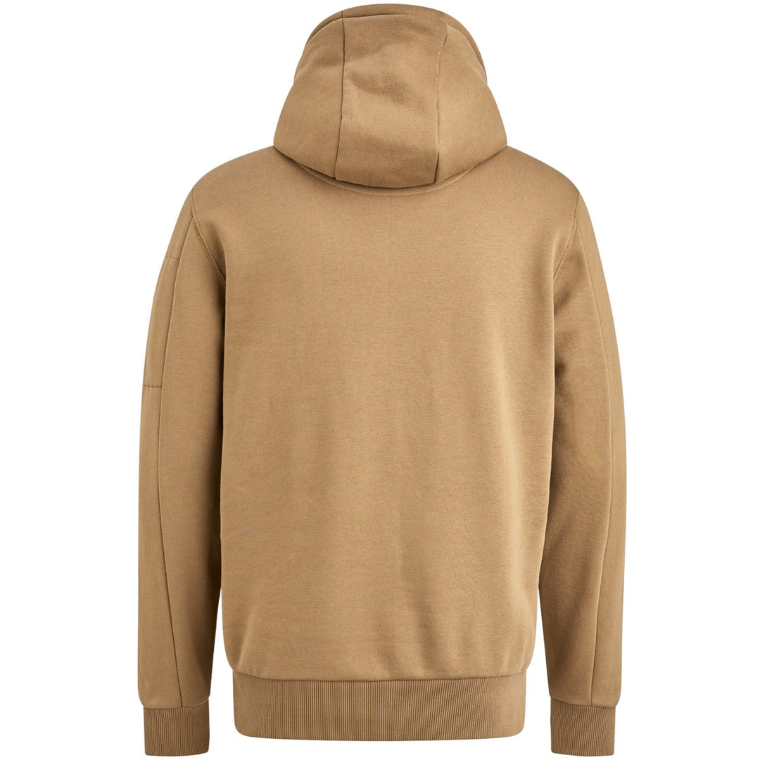 Hooded 3t Cross Fleece - Camel