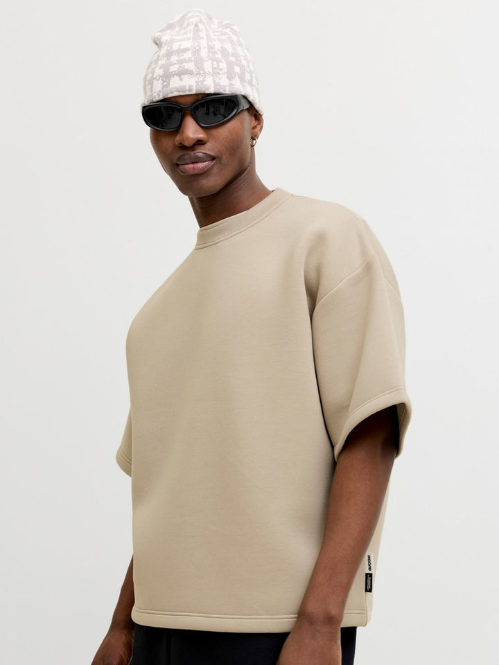 Jcobiarritz Scuba Sweat Ss Styd Ss26 - Taupe