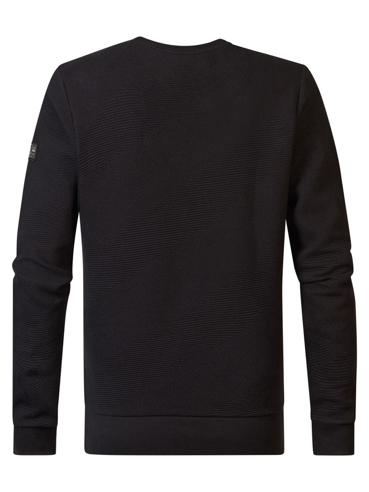 M-3040-swr31 Sweater Round Neck - Zwart