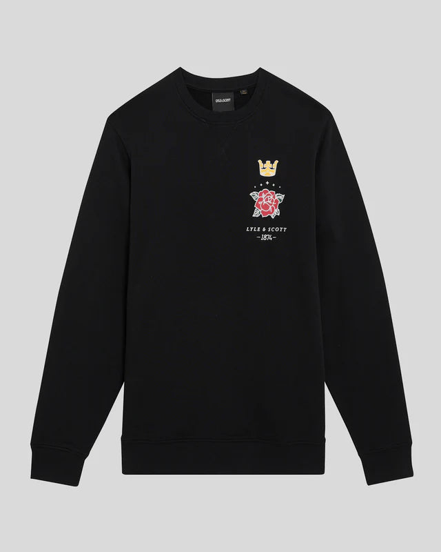 Rose & Crow Gravic Crew Neck - Zwart