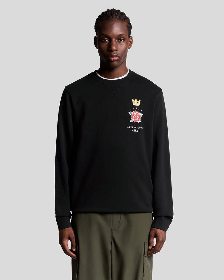 Rose & Crow Gravic Crew Neck - Zwart