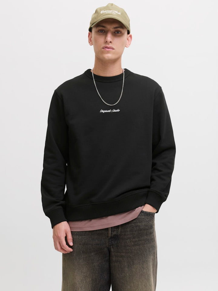 Jornorrebro Emb Sweat Crew Noos - Zwart
