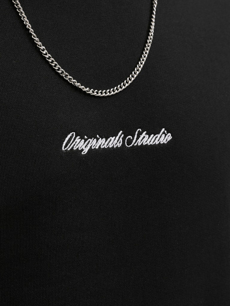 Jornorrebro Emb Sweat Crew Noos - Zwart