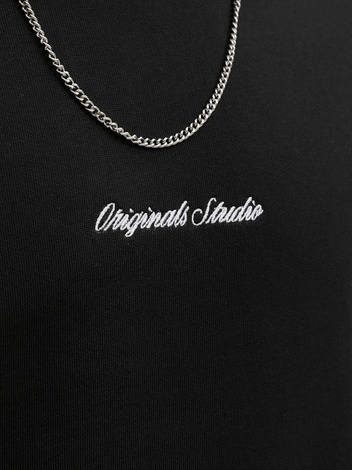 Jornorrebro Emb Sweat Crew Noos - Zwart