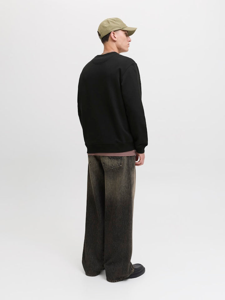 Jornorrebro Emb Sweat Crew Noos - Zwart
