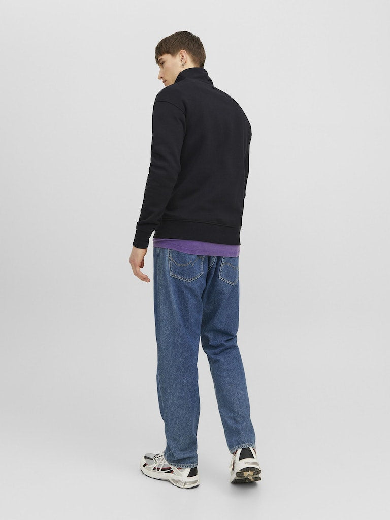 Jorvesterbro Sweat Quarter Zip Hn N - Zwart