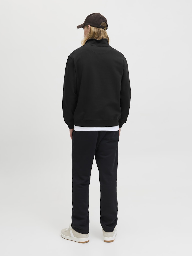 12282899jornorrebro Sweat Quarter Zip Hn N - Zwart