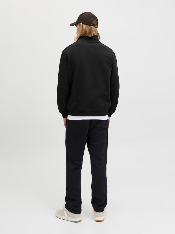 12282899jornorrebro Sweat Quarter Zip Hn N - Zwart