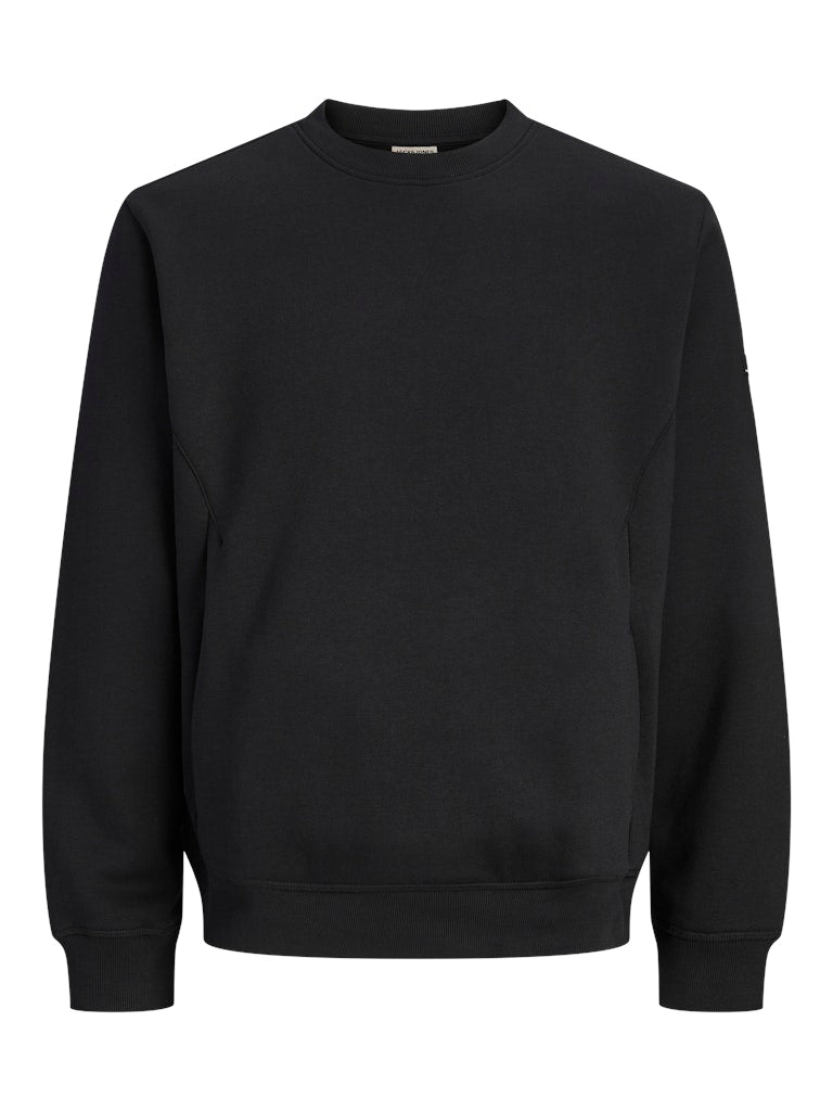 Jcofusion Sweat Badge Crew Neck - Zwart