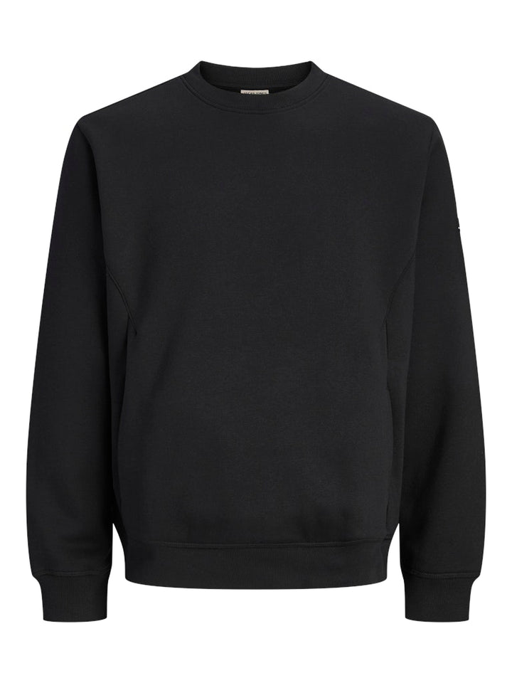 Jcofusion Sweat Badge Crew Neck - Zwart