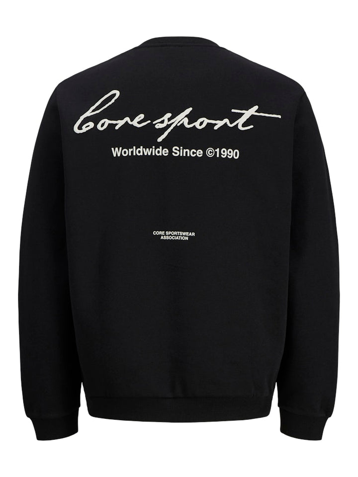 Jcodust Script Sweat Crew Neck - Zwart