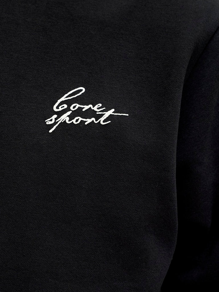 Jcodust Script Sweat Crew Neck - Zwart