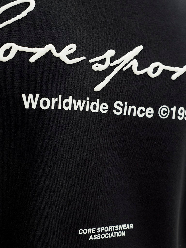 Jcodust Script Sweat Crew Neck - Zwart