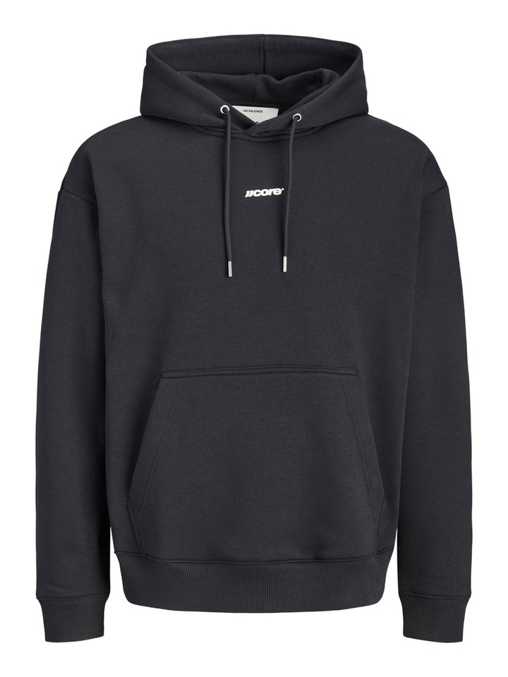 Jcoclub Back Script Print Sweat Hood Sn - Zwart