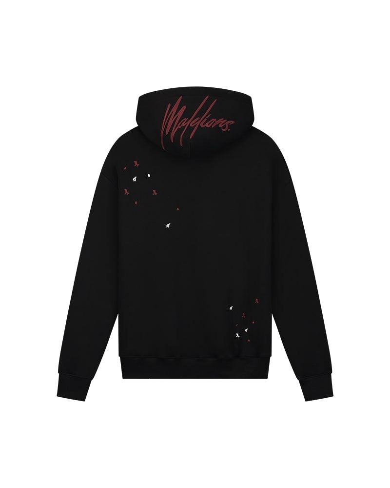 Overzised Painter Hoodie - Zwart