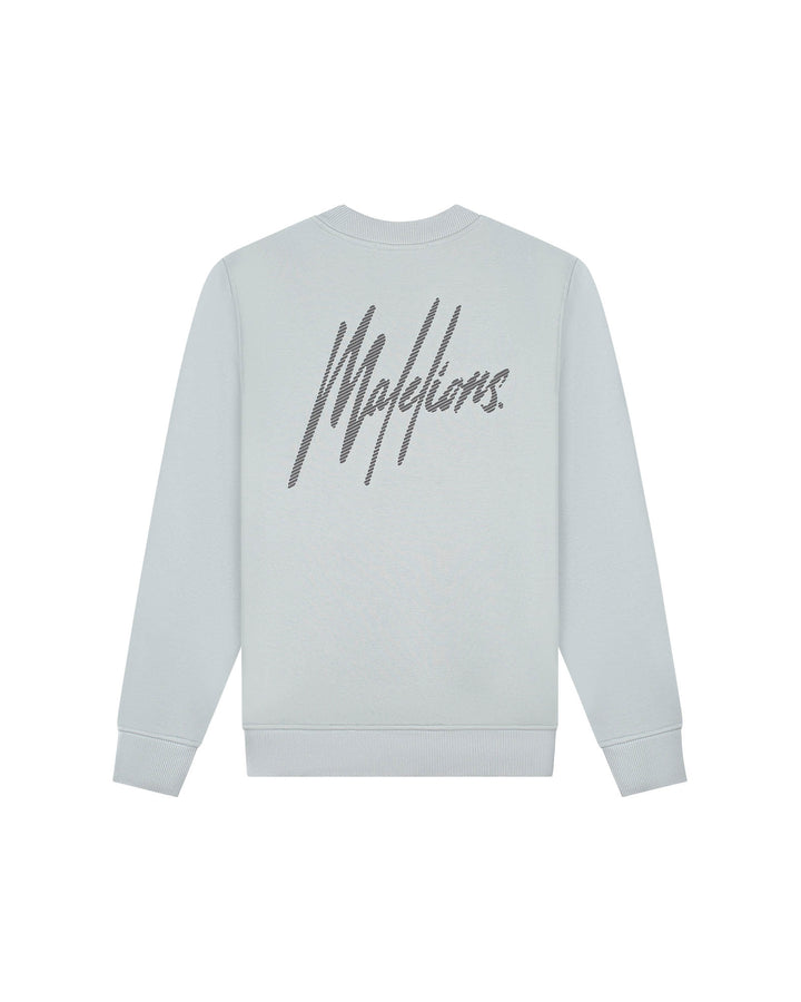 Striped Signature Sweater - Grijs