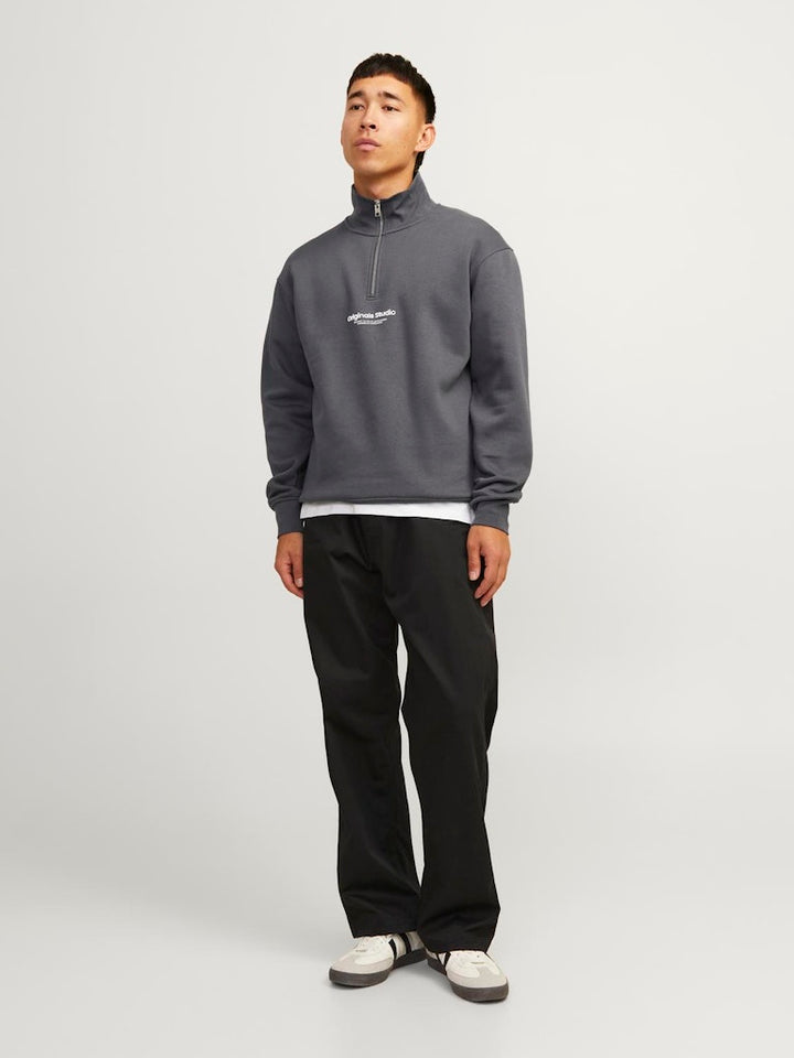 Jorvesterbro Sweat Quater Zip - Grijs