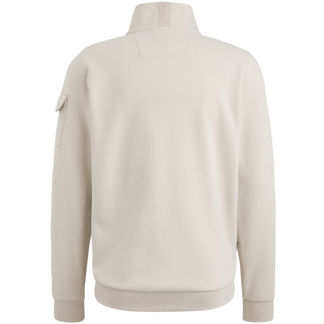 Half Zip Collar Interlock Jersey - Lichtgrijs