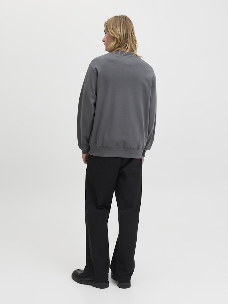 Jprblachad Branding Sweat Crew Neck Ln - Steel