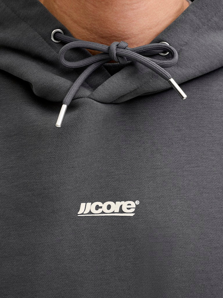 Jcoclub Backprint Sweat Hood - Antraciet
