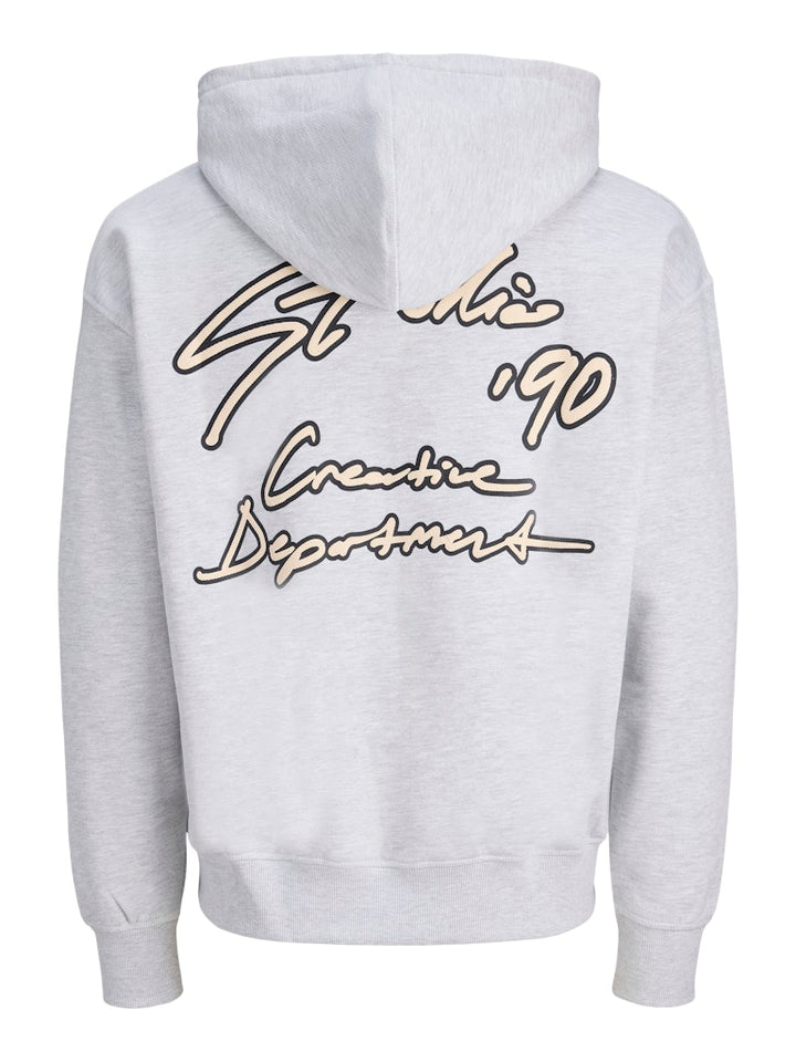 Jornostalgia Typo Sweat Hood - Grijs Melee