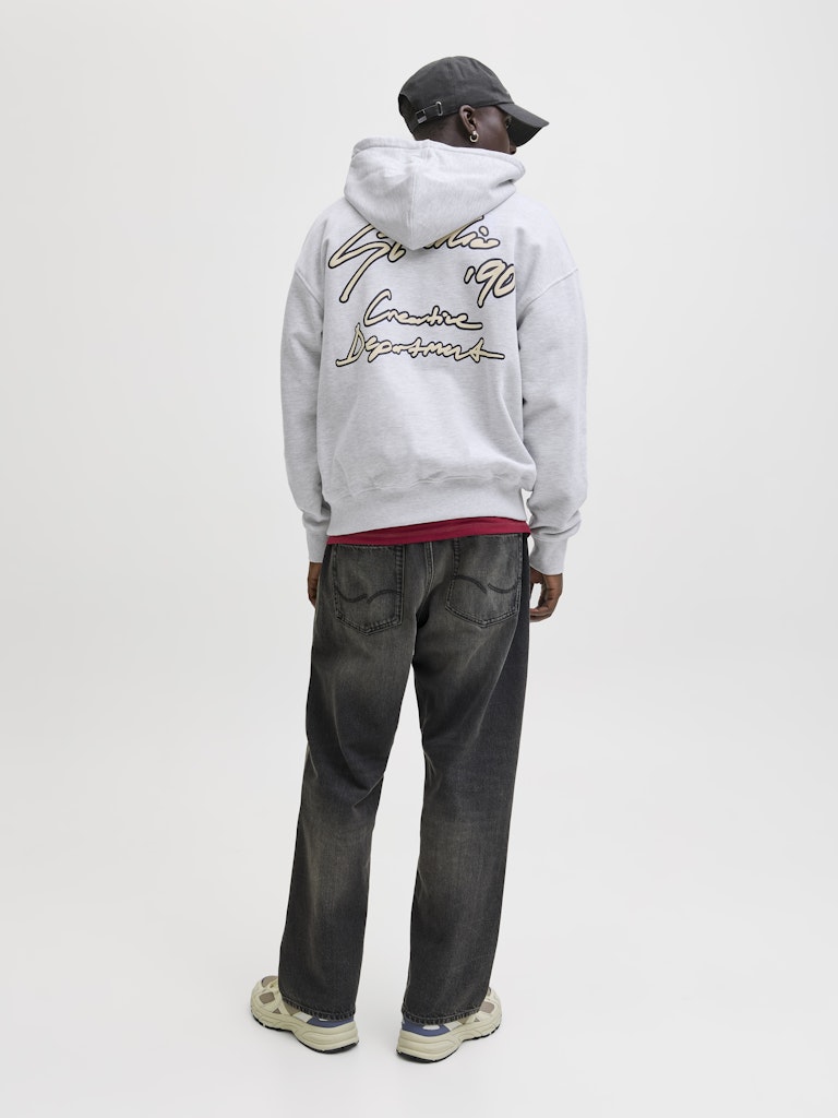 Jornostalgia Typo Sweat Hood - Grijs Melee