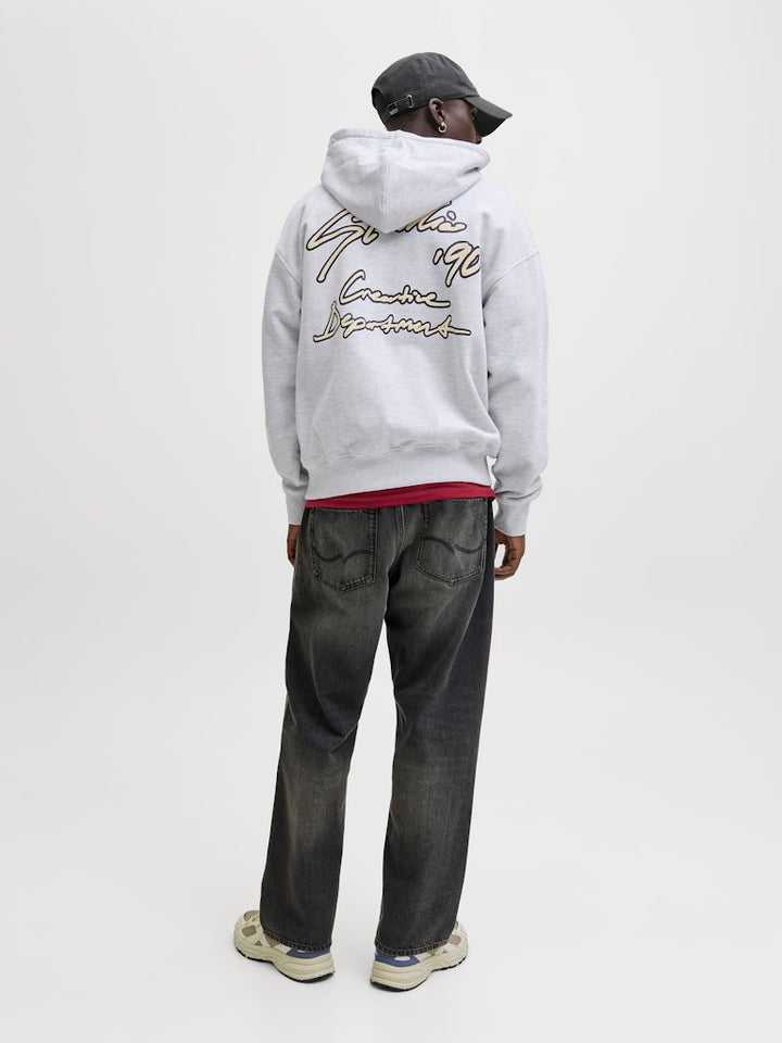 Jornostalgia Typo Sweat Hood - Grijs Melee